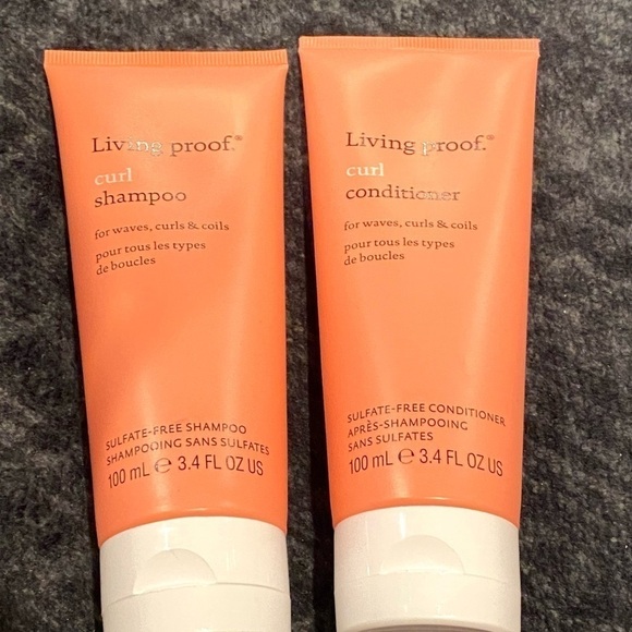Living proof Curl Shampoo &  Conditioner Waves, Curls & Coils 3.4oz/100mL each - Picture 1 of 8